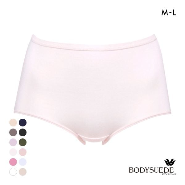 ワコール Wacoal ボディスエード BODYSUEDE スタンダード ノーマル ショーツ ML 綿混 深め ハイウエスト 単品