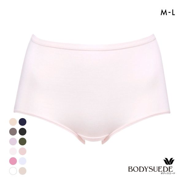 ワコール Wacoal ボディスエード BODYSUEDE スタンダード ノーマル ショーツ ML 綿混 深め ハイウエスト 単品