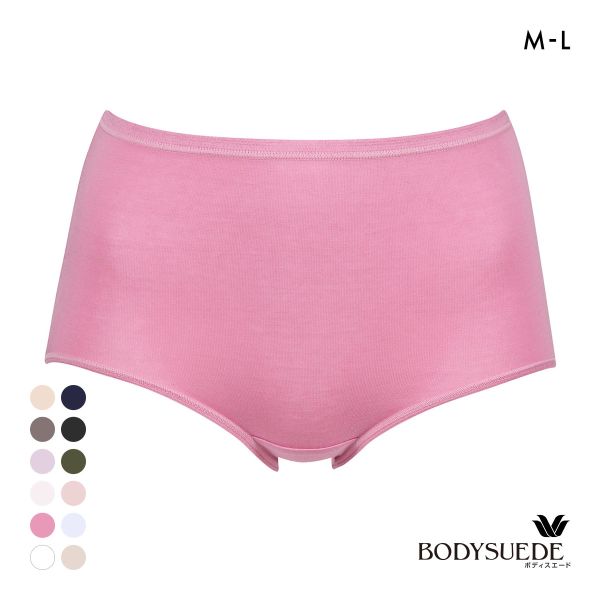 ワコール Wacoal ボディスエード BODYSUEDE スタンダード ノーマル ショーツ ML 綿混 深め ハイウエスト 単品
