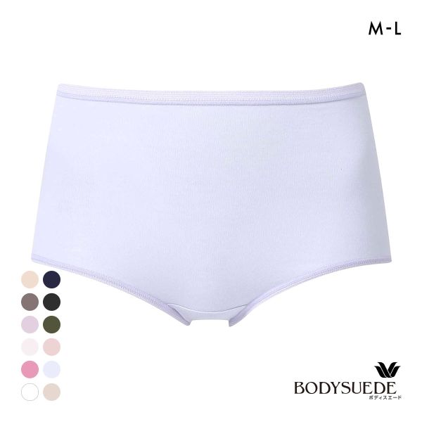 ワコール Wacoal ボディスエード BODYSUEDE スタンダード ノーマル ショーツ ML 綿混 深め ハイウエスト 単品