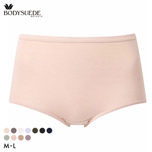 ワコール Wacoal ボディスエード BODYSUEDE スタンダード ノーマル ショーツ ML 綿混 深め ハイウエスト 単品