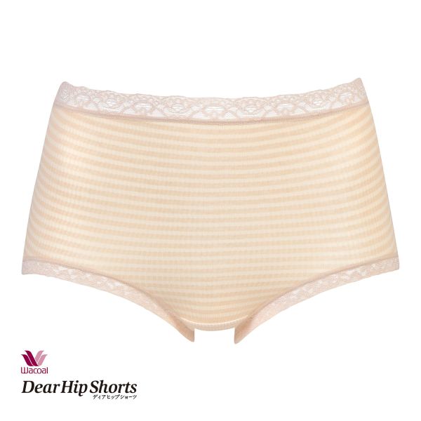 ワコール Wacoal ディアヒップショーツ DearHip Shorts スタンダード ショーツ 深ばき 綿混 吸汗速乾 M L 単品