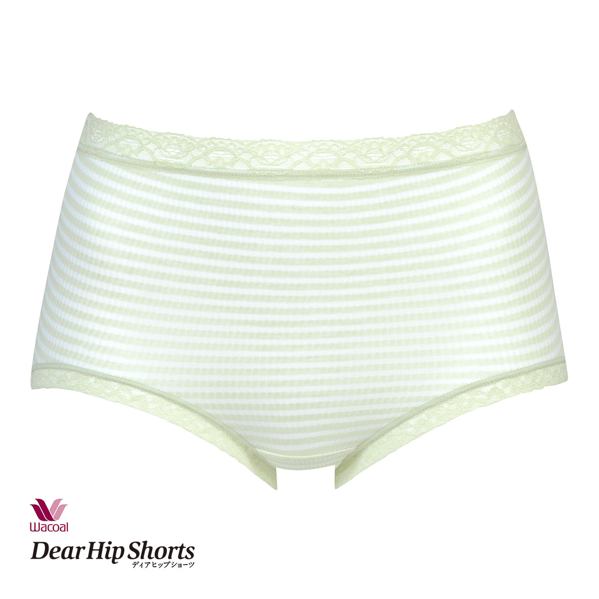 ワコール Wacoal ディアヒップショーツ DearHip Shorts スタンダード ショーツ 深ばき 綿混 吸汗速乾 M L 単品(ME-メロン-M)