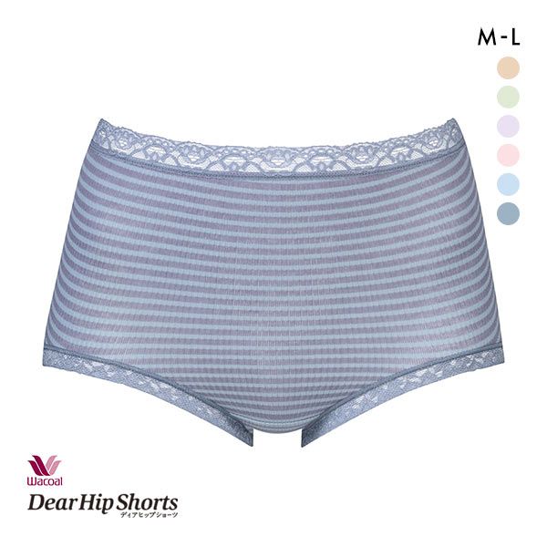 ワコール Wacoal ディアヒップショーツ DearHip Shorts スタンダード ショーツ 深ばき 綿混 吸汗速乾 M L 単品