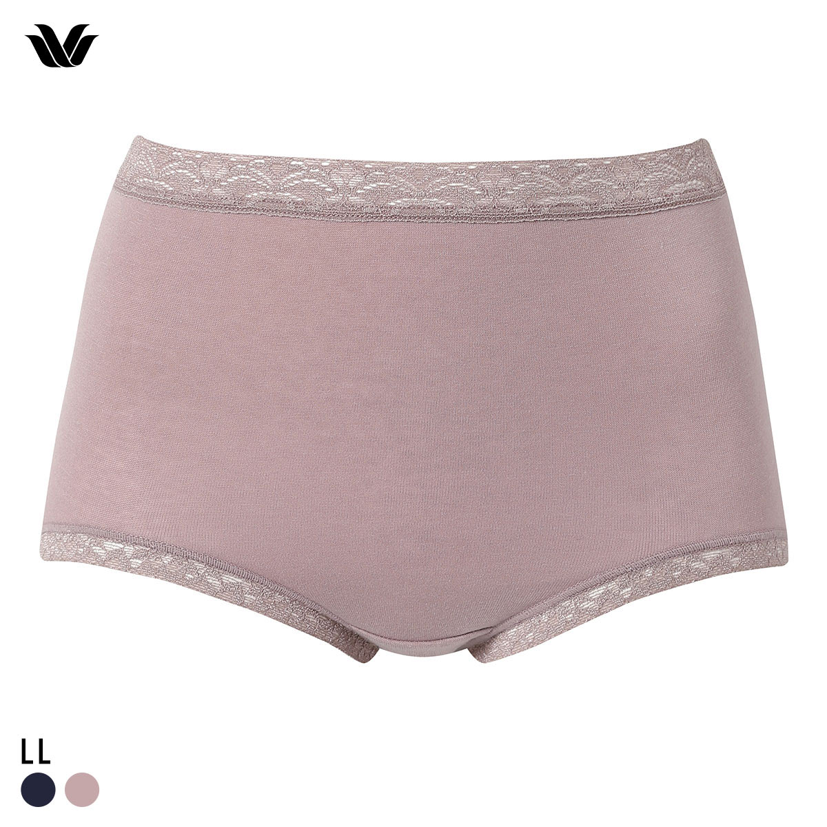 ワコール Wacoal ディアヒップショーツ DearHip Shorts 綿混 肌側起毛 スタンダード ノーマル ショーツ LL 単品(LBR-薄ブラウン-LL)