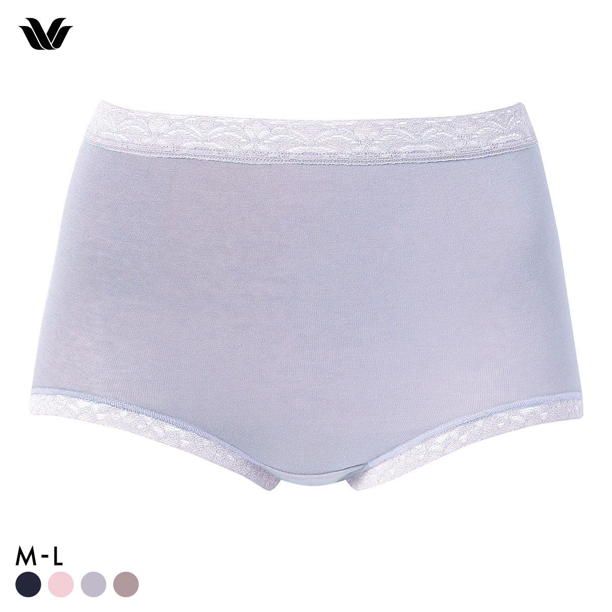 ワコール Wacoal ディアヒップショーツ DearHip Shorts 綿混 肌側起毛 スタンダード ノーマル ショーツ ML 単品(GY-グレー-M)