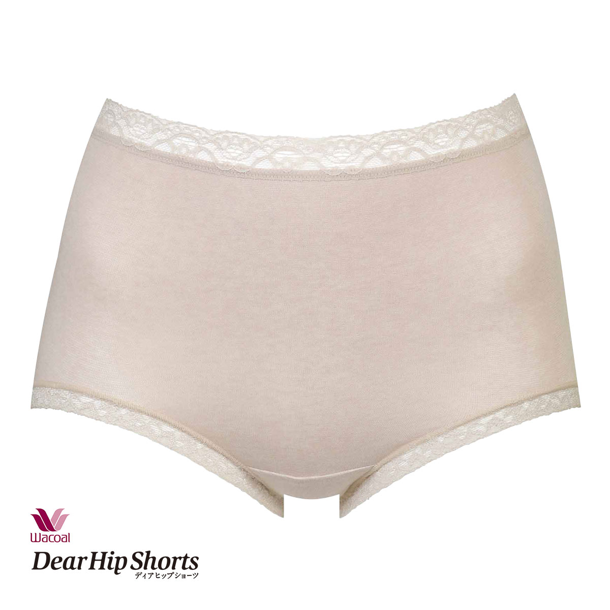 ワコール ディアヒップショーツ 綿混 ふかめ スタンダード ショーツ LL あったか 大きいサイズ Wacoal DearHip Shorts(BE-ベージュ-LL)