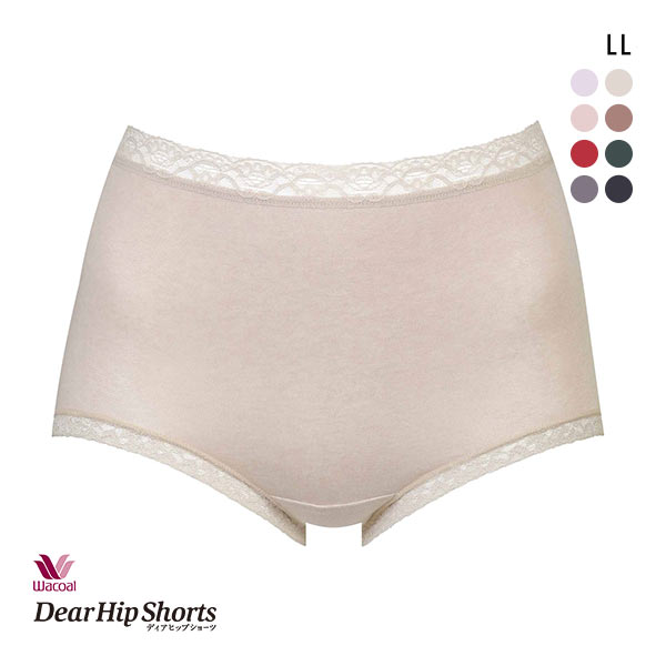 ワコール ディアヒップショーツ 綿混 ふかめ スタンダード ショーツ LL あったか 大きいサイズ Wacoal DearHip Shorts