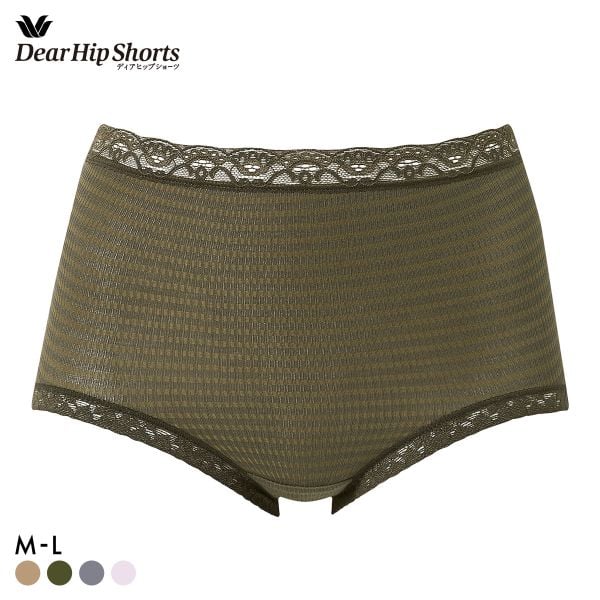 ワコール ディアヒップショーツ スタンダード ショーツ 深ばき 綿混 M L 単品 Wacoal DearHip Shorts