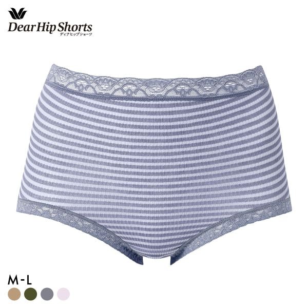 ワコール ディアヒップショーツ スタンダード ショーツ 深ばき 綿混 M L 単品 Wacoal DearHip Shorts