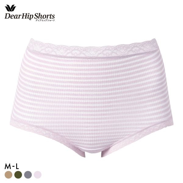 ワコール ディアヒップショーツ スタンダード ショーツ 深ばき 綿混 M L 単品 Wacoal DearHip Shorts
