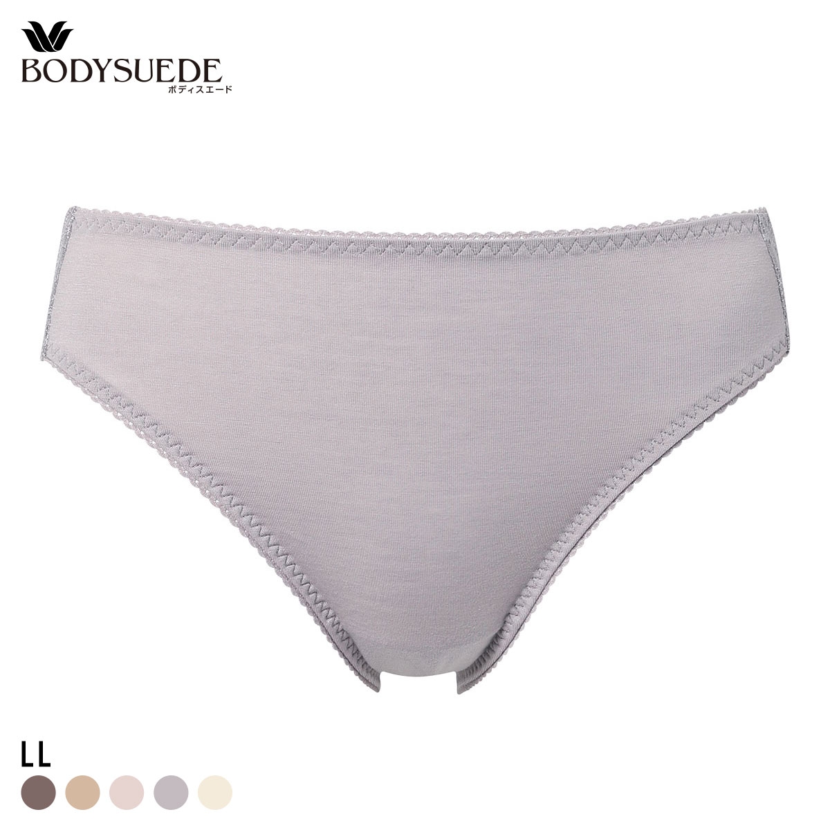 ワコール ボディスエード 環境配慮 ハイレッグ テンセル混 LL Wacoal BODYSUEDE(GY-グレー-LL)