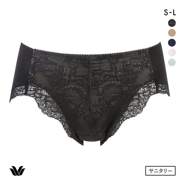 ワコール サニタリーショーツ はきこみ丈ふつう 羽付きナプキンにも対応 SML 抗菌防臭加工 Wacoal