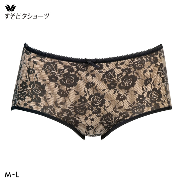 ワコール すそピタショーツ ノーマル ML 綿混 Wacoal