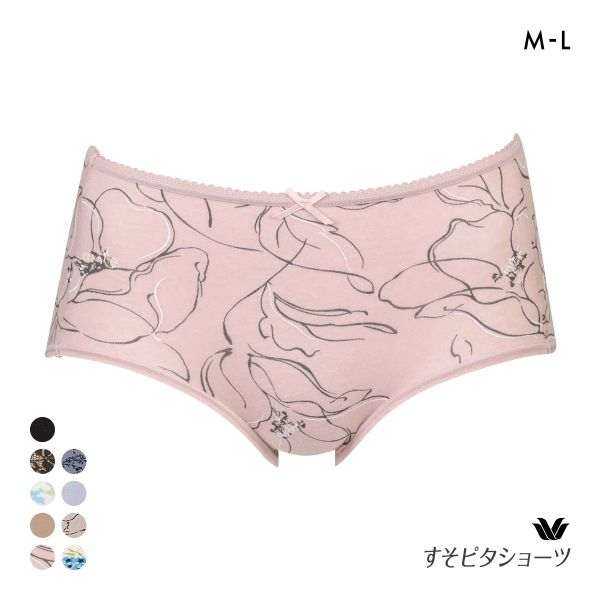 ワコール すそピタショーツ ノーマル ML 綿混 Wacoal
