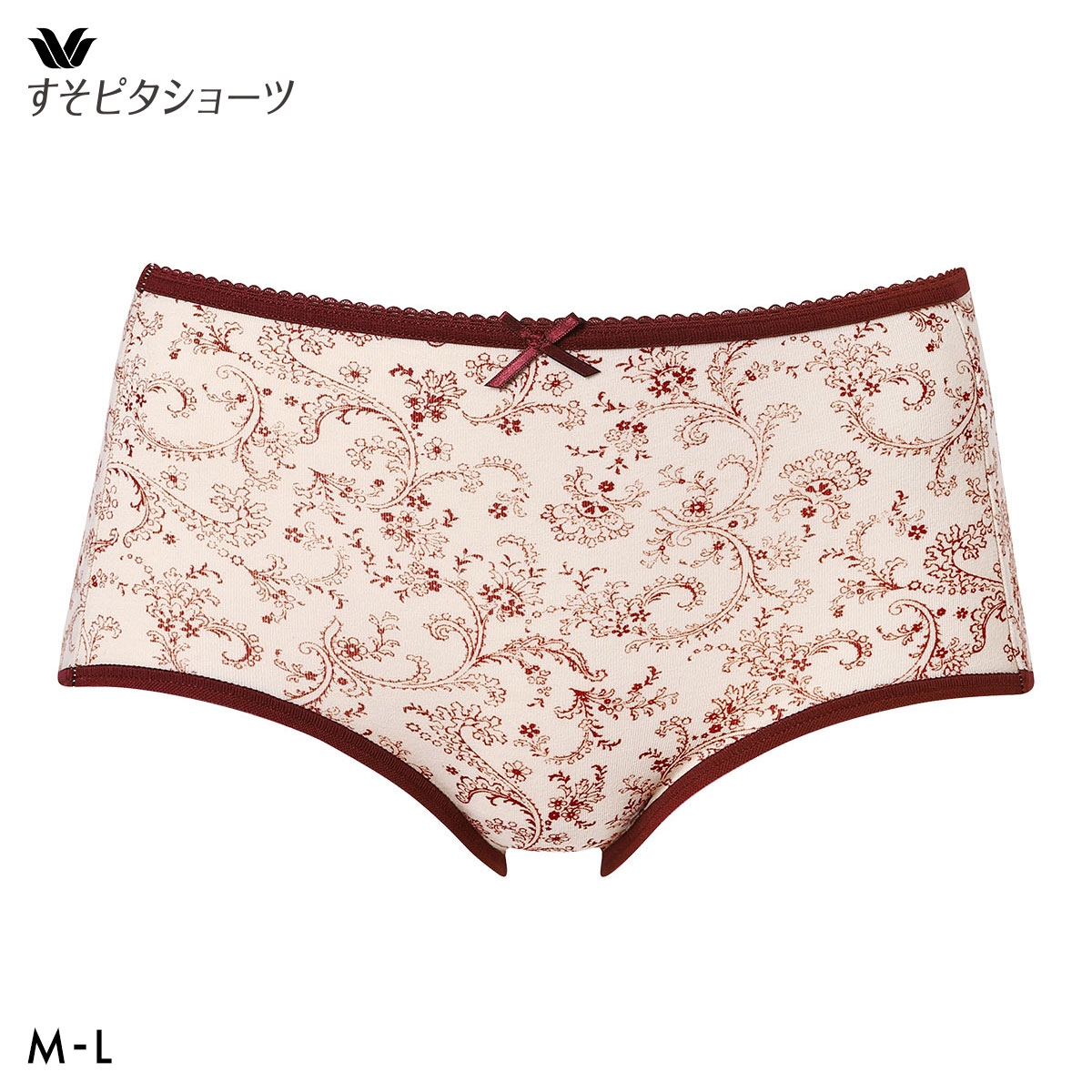 ワコール すそピタショーツ ノーマル ML 綿混 Wacoal(CR-クリーム-M)