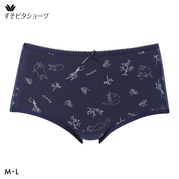 ワコール すそピタショーツ ノーマル ML 綿混 Wacoal