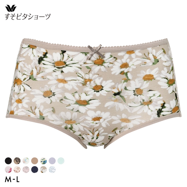 ワコール すそピタショーツ ノーマル ML 綿混 Wacoal