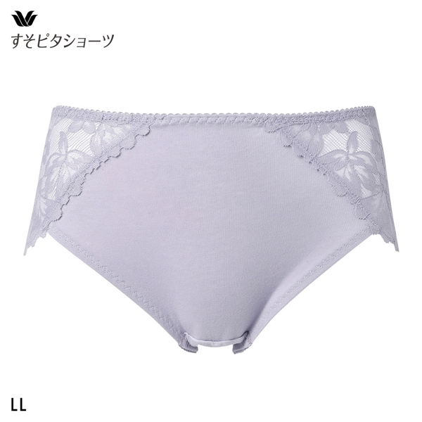 ワコール すそピタショーツ すそレースタイプ ノーマル ショーツ LL 綿混 大きいサイズ Wacoal
