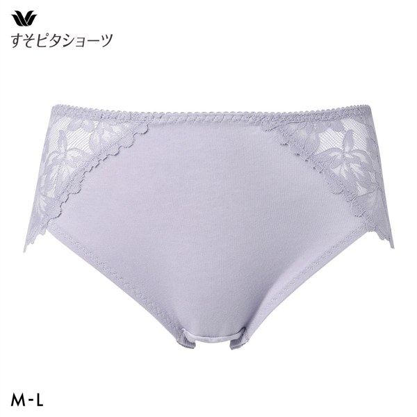 ワコール すそピタショーツ 裾レースタイプ ノーマル ショーツ ML 綿混 Wacoal