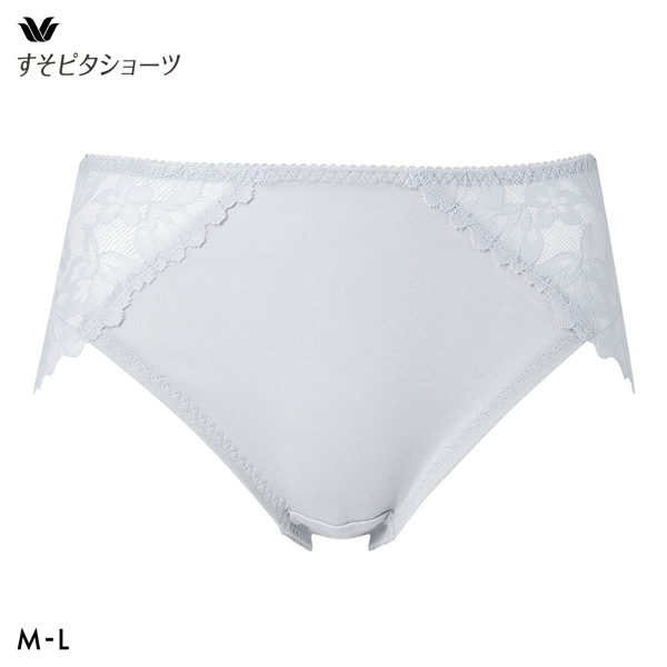 ワコール すそピタショーツ 裾レースタイプ ノーマル ショーツ ML 綿混 Wacoal