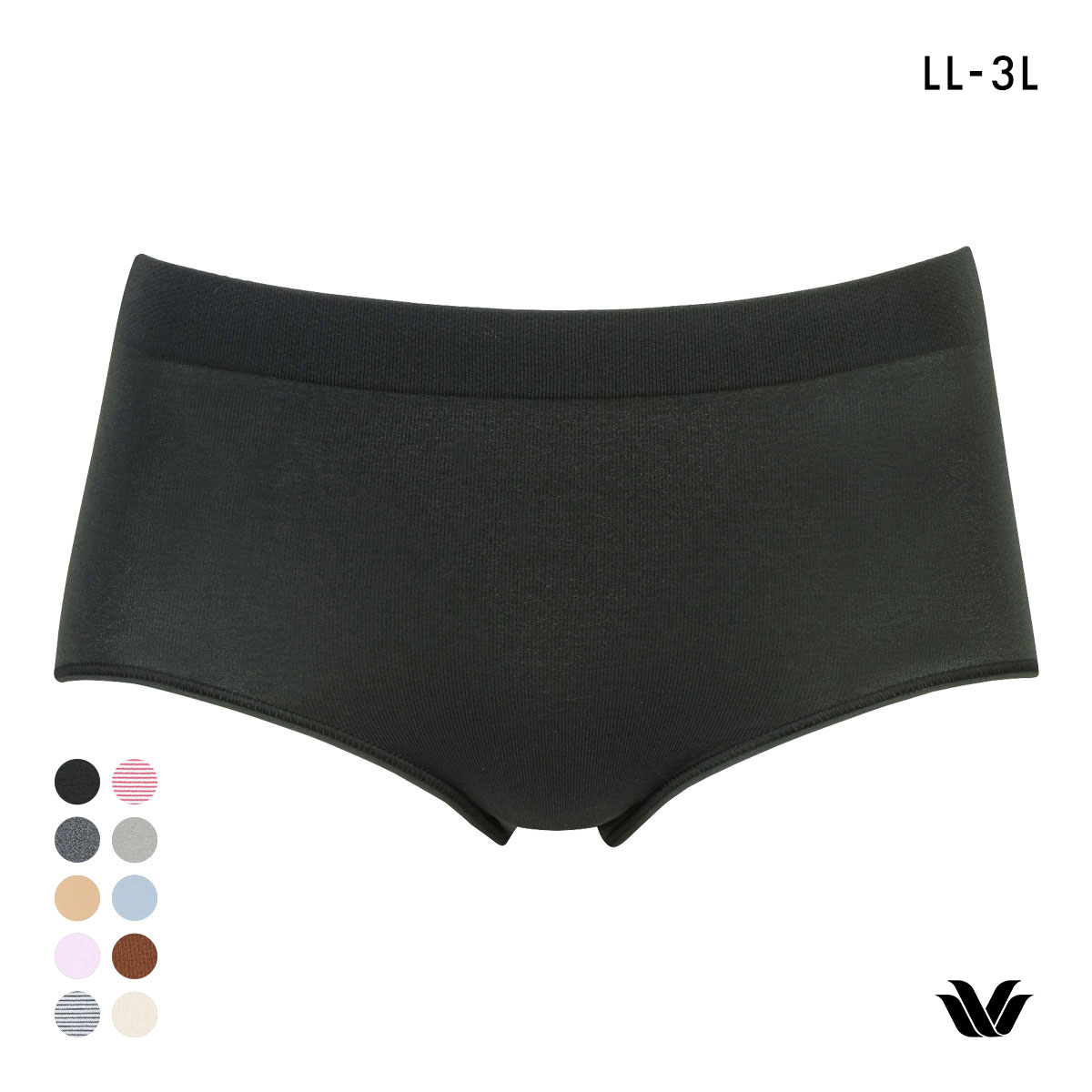 ワコール Wacoal ボディスエード BODYSUEDE 360°ラクストレッチ ショーツ L-3L はきこみ丈ふつう(BK1-ブラック1-L-3L)