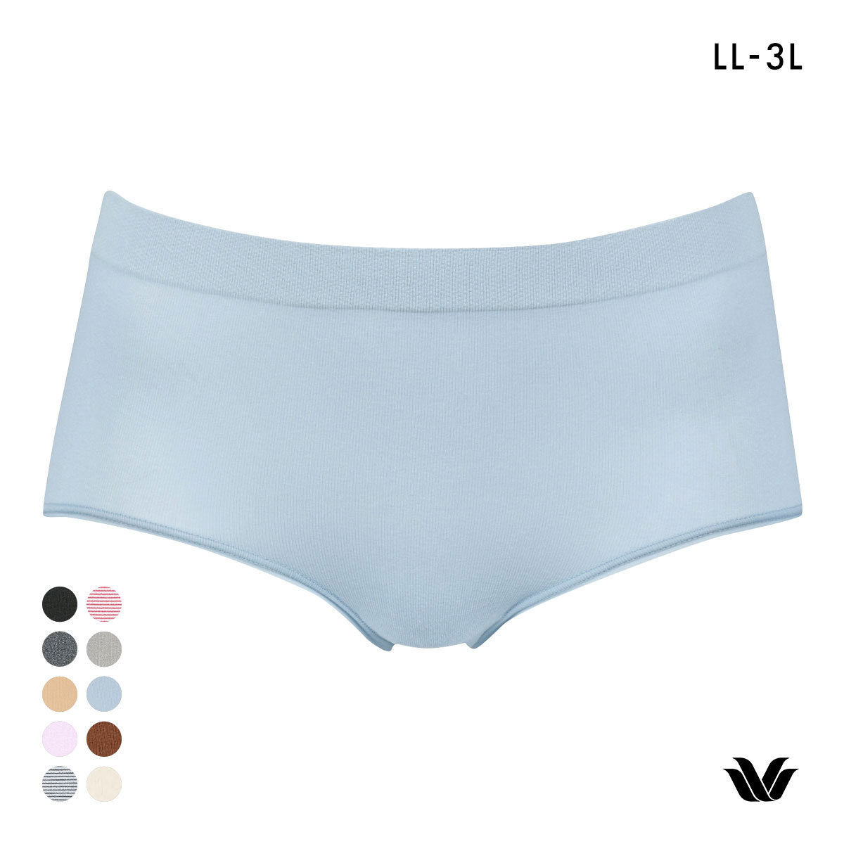 ワコール Wacoal ボディスエード BODYSUEDE 360°ラクストレッチ ショーツ L-3L はきこみ丈ふつう(BU-ブルー-L-3L)