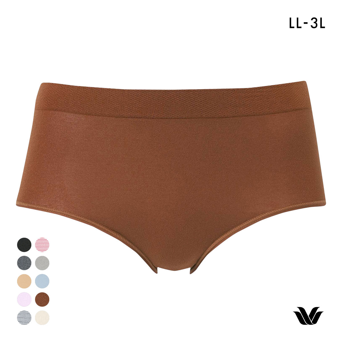 ワコール Wacoal ボディスエード BODYSUEDE 360°ラクストレッチ ショーツ L-3L はきこみ丈ふつう(BR-ブラウン-L-3L)