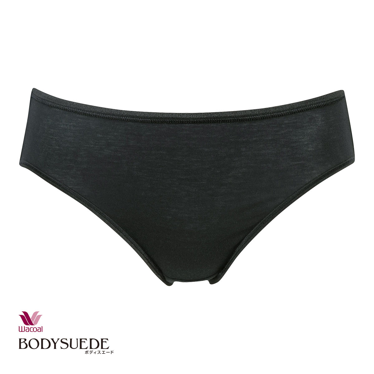 ワコール Wacoal ボディスエード BODYSUEDE オーガニックコットン ショーツ LL 綿100 単品(BK-ブラック-LL)