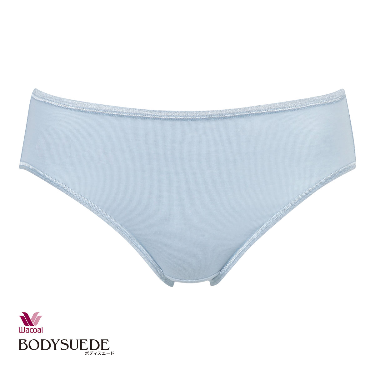 ワコール Wacoal ボディスエード BODYSUEDE オーガニックコットン ショーツ LL 綿100 単品(BU-ブルー-LL)