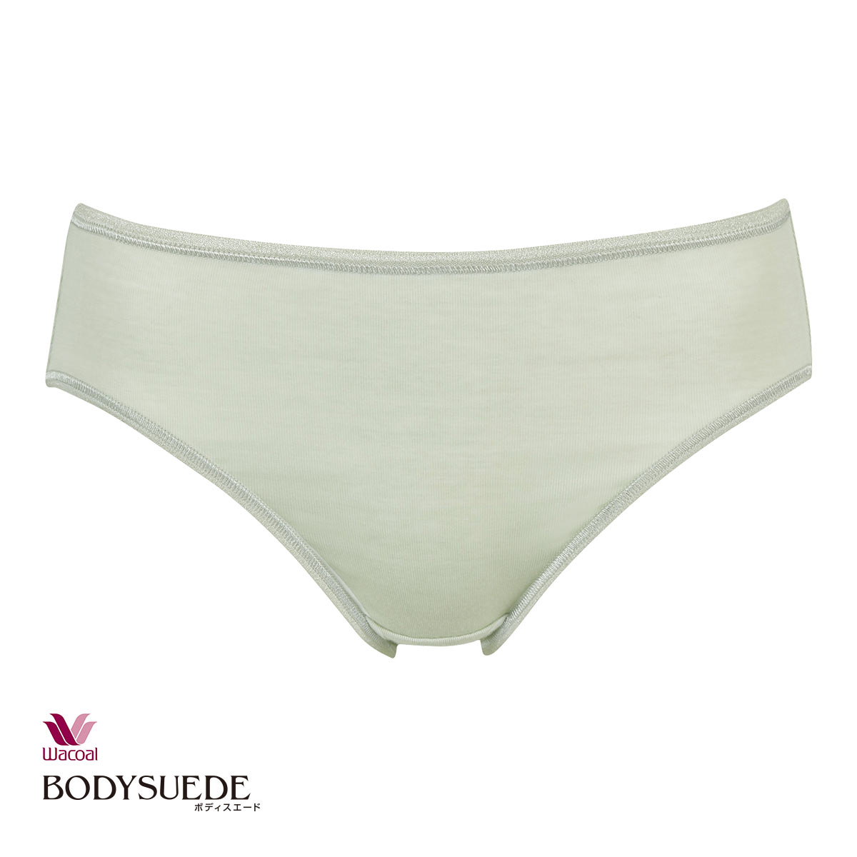 ワコール Wacoal ボディスエード BODYSUEDE オーガニックコットン ショーツ LL 綿100 単品(OV-オリーブ-LL)