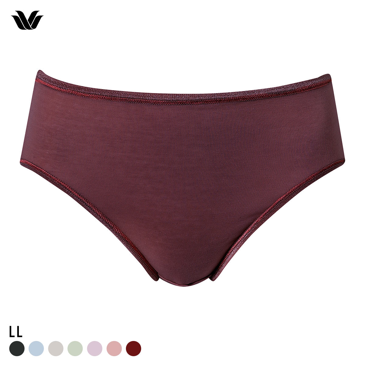 ワコール Wacoal ボディスエード BODYSUEDE オーガニックコットン ショーツ LL 綿100 単品(WI-ワイン-LL)
