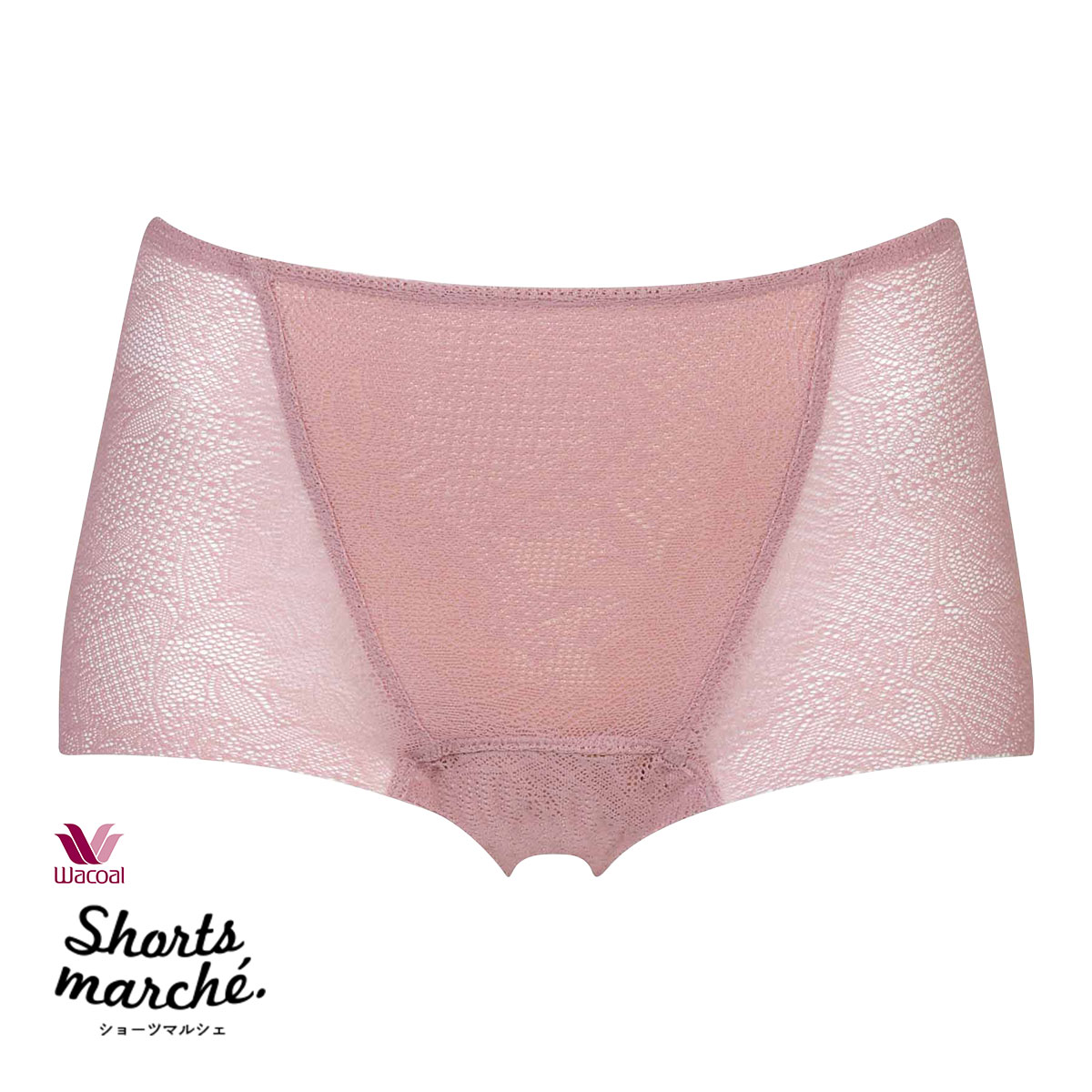ワコール Wacoal ショーツマルシェ Shorts marche 軽失禁対応 ボーイレングスショーツ SML ふつう丈 単品(PI-ピンク-S)
