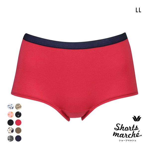 ワコール ショーツマルシェ 綿混 ボーイレングスショーツ LL Wacoal Shorts marche