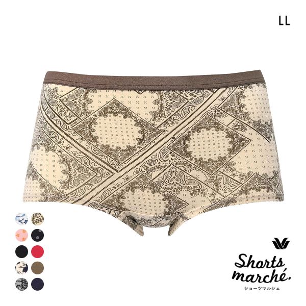 ワコール ショーツマルシェ 綿混 ボーイレングスショーツ LL Wacoal Shorts marche