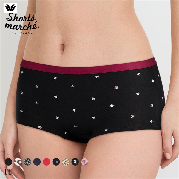 ワコール ショーツマルシェ 綿混 ボーイレングスショーツ LL Wacoal Shorts marche