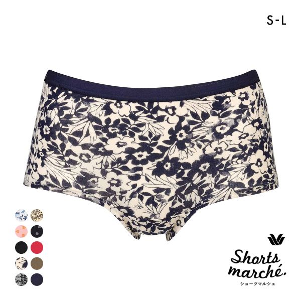 ワコール ショーツマルシェ 綿混 ボーイレングスショーツ SML Wacoal Shorts marche