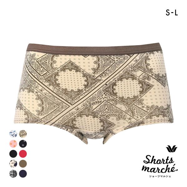 ワコール ショーツマルシェ 綿混 ボーイレングスショーツ SML Wacoal Shorts marche