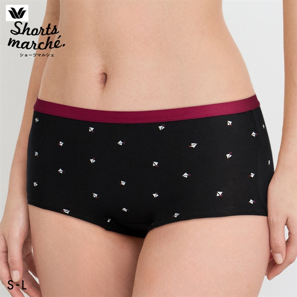ワコール ショーツマルシェ 綿混 ボーイレングスショーツ SML Wacoal Shorts marche