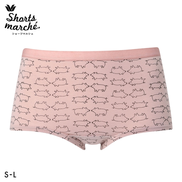 ワコール ショーツマルシェ 綿混 ボーイレングスショーツ SML Wacoal Shorts marche