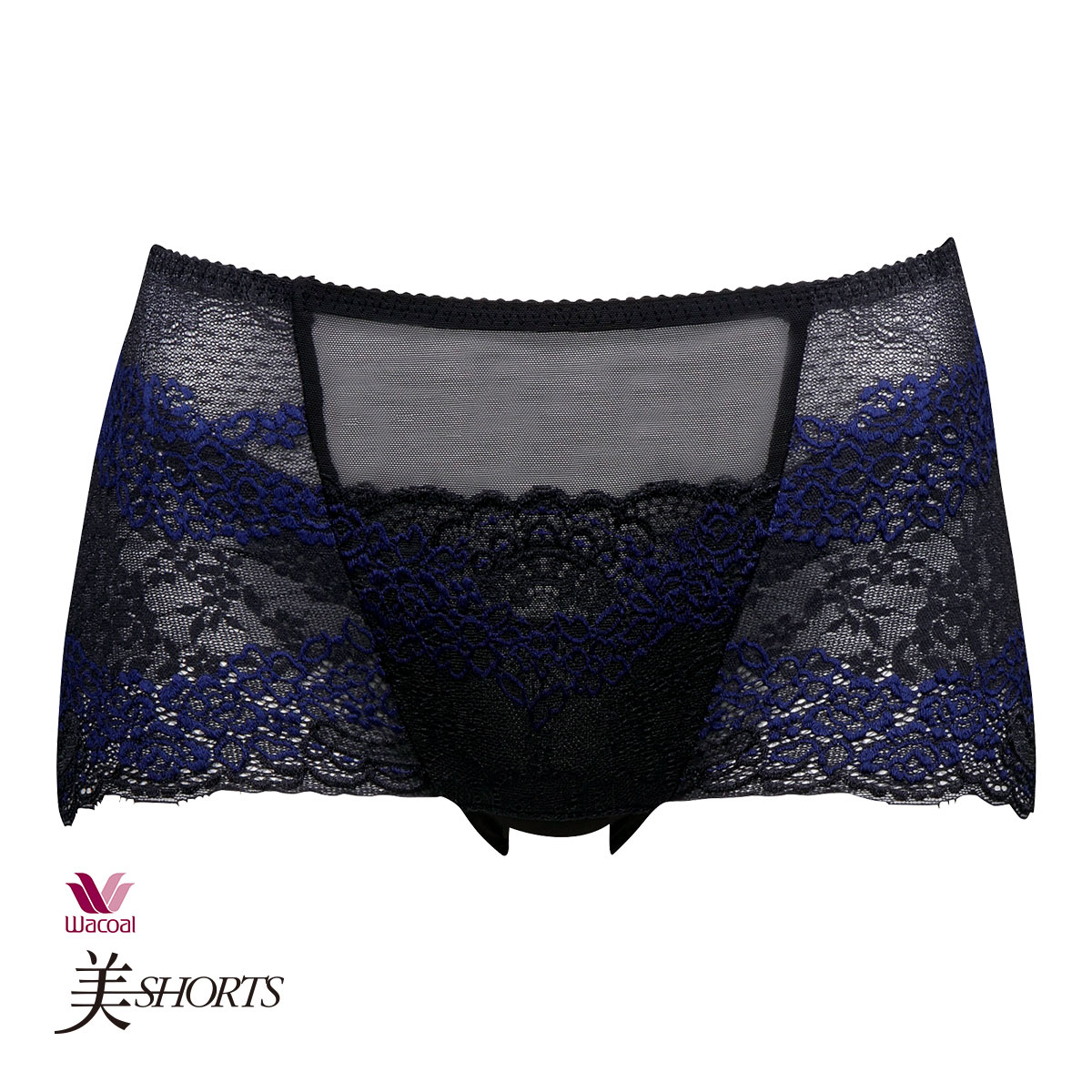 ワコール Wacoal 美SHORTS 骨盤サポート ハーフ ノーマル ML(BK-ブラック-M)