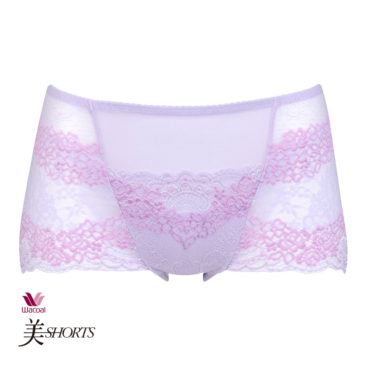ワコール Wacoal 美SHORTS 骨盤サポート ハーフ ノーマル ML(VI-バイオレット-M)