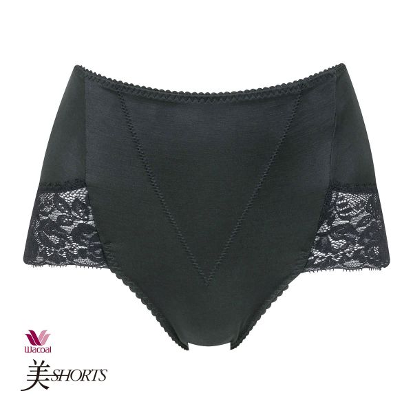 ワコール Wacoal 美SHORTS PPG185 ショーツ ハイレッグ LL おなかおさえ オーガニックコットン 深め ハイウエスト 大きいサイズ 単品