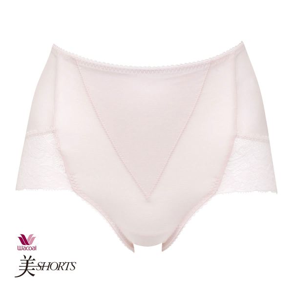 ワコール Wacoal 美SHORTS PPG185 ショーツ ハイレッグ LL おなかおさえ オーガニックコットン 深め ハイウエスト 大きいサイズ 単品