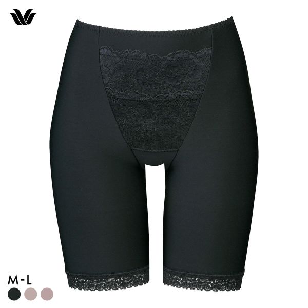 ワコール Wacoal 美SHORTS PPG620 裏起毛 おなか押さえ機能付 ショーツ 深め ハイウエスト ロング ML 単品