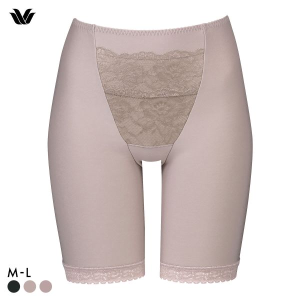 ワコール Wacoal 美SHORTS PPG620 裏起毛 おなか押さえ機能付 ショーツ 深め ハイウエスト ロング ML 単品