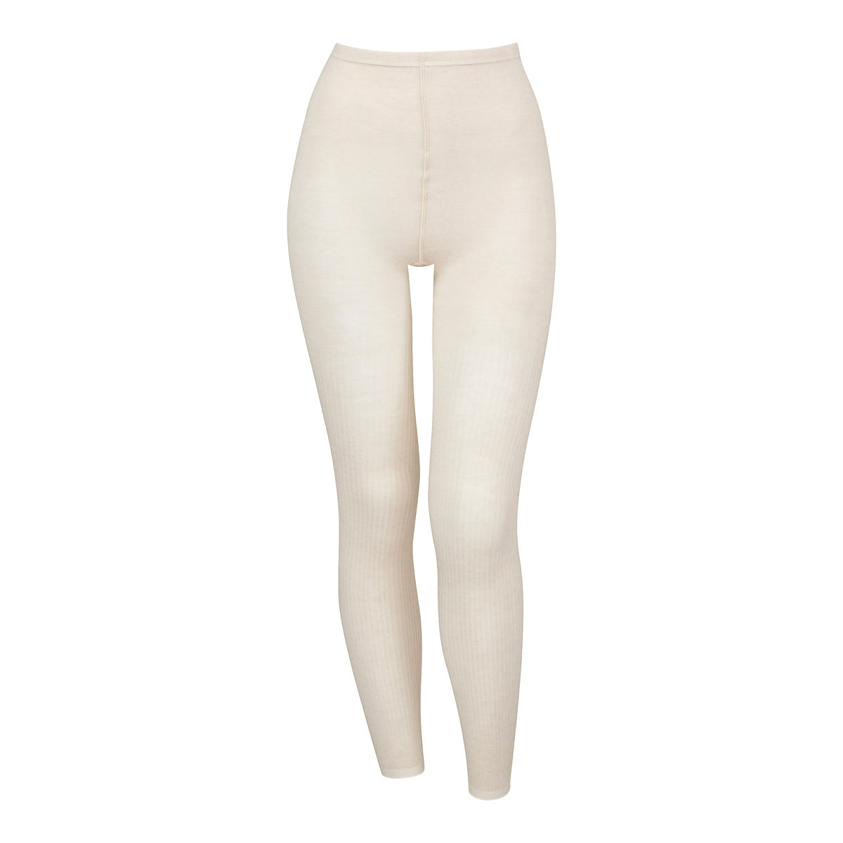 ワコール Wacoal ぬくコレ リブ柄 レギンス スパッツ ボトムス ロング アンクル丈 あったか 保温(BE-ベージュ-M-L)