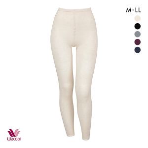 ワコール Wacoal ぬくコレ リブ柄 レギンス スパッツ ボトムス ロング アンクル丈 あったか 保温