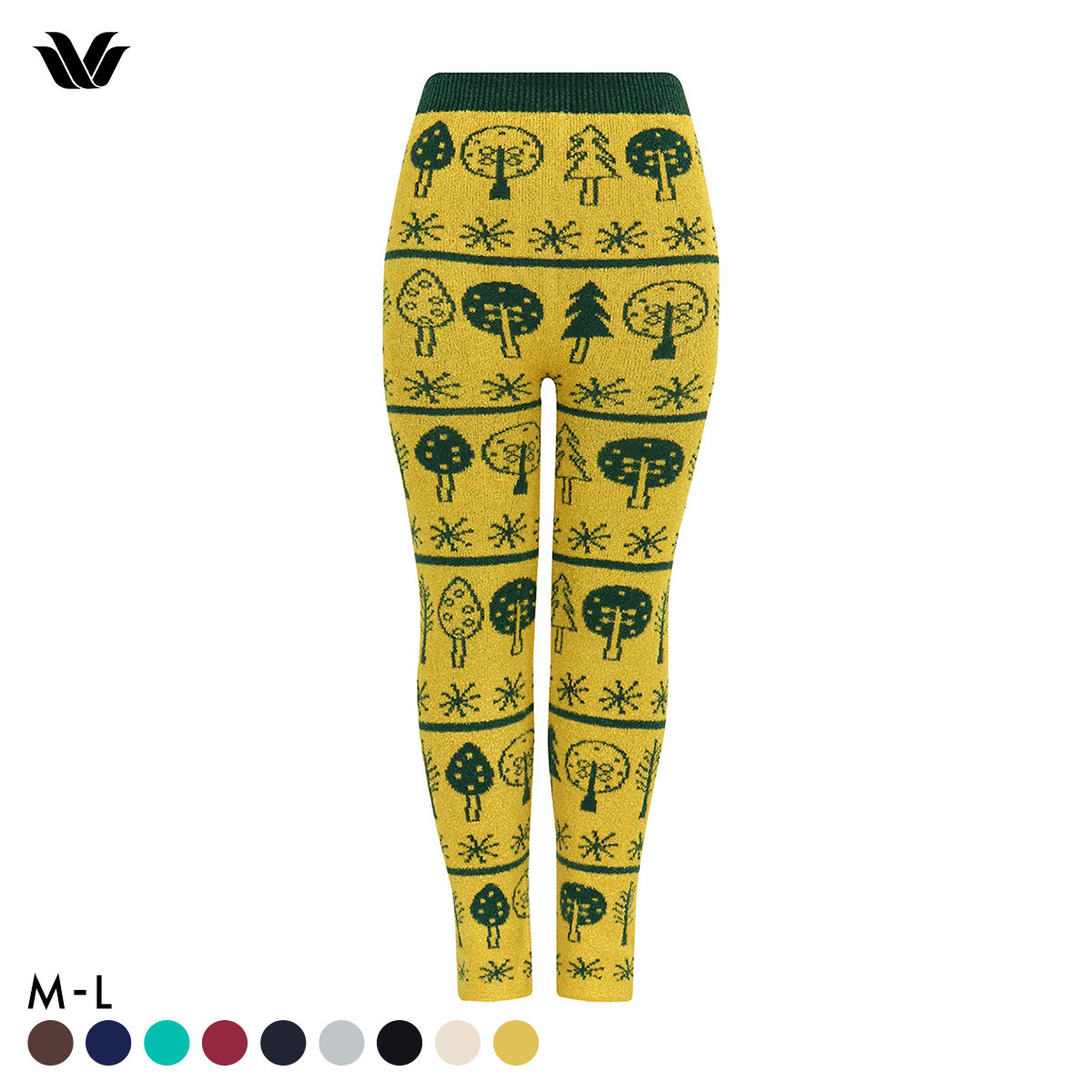 ワコール ボトムス 毛パン 足首丈 PPL757 保温 あったか Wacoal(YE-イエロー-M-L)