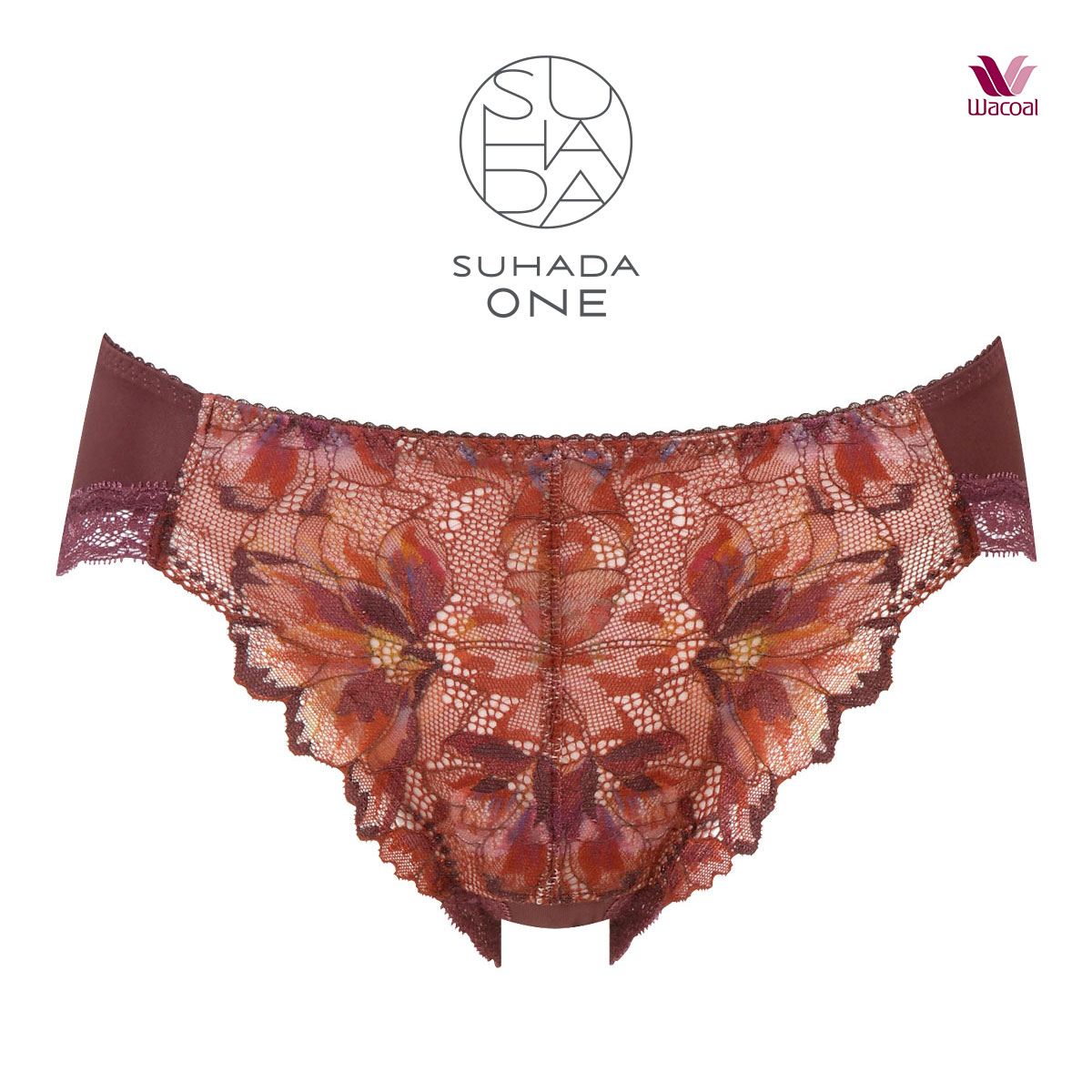 ワコール Wacoal SUHADA ONE スハダワン BRB421 ショーツ スタンダード ML ビキニ･ハイレッグ PRA121 単品(BR-ブラウン-M)